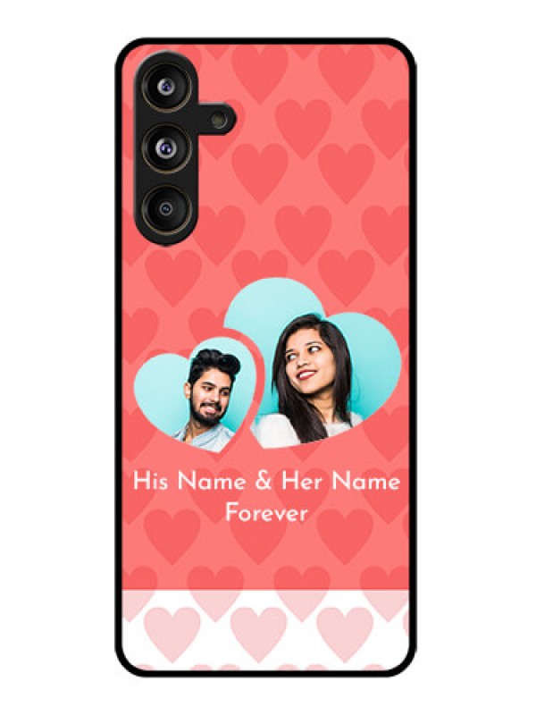 Custom Samsung Galaxy M55 5G Custom Glass Phone CaseCouple Pic Upload Design