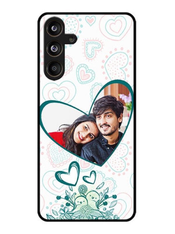 Custom Samsung Galaxy M55 5G Custom Glass Phone CasePremium Couple Design