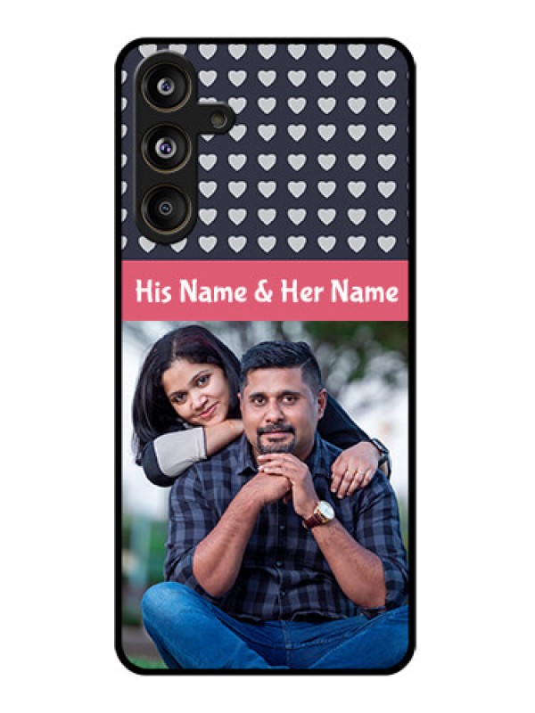 Custom Galaxy M55s 5G Custom Glass Phone Case - Love Symbols Design