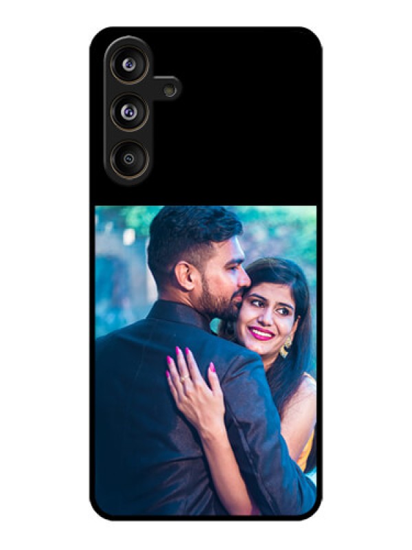 Custom Galaxy M55S 5G Custom Glass Phone Case - Upload Full Picture With Custom Color Design