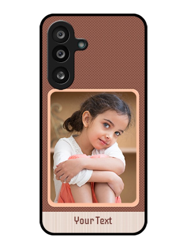 Custom Samsung Galaxy M56 5G Custom Glass Phone Case - Simple Pic Upload Design