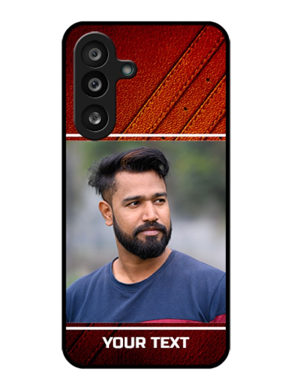 Custom Samsung Galaxy M56 5G Custom Glass Phone Case - Leather Phone Case Design