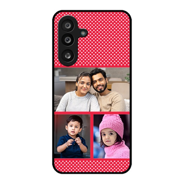 Samsung Galaxy M56 5G Custom Glass Phone Case - Bulk Photo Upload Design