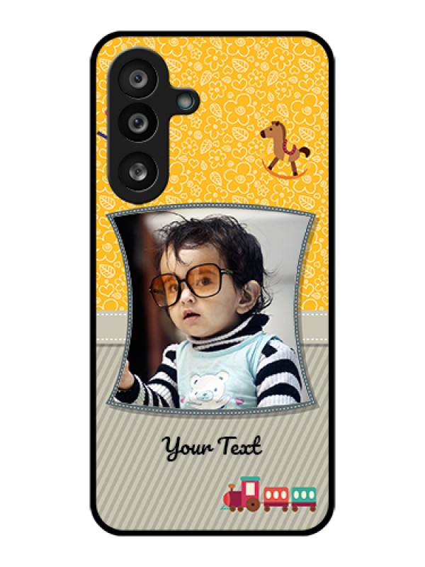 Custom Samsung Galaxy M56 5G Custom Glass Phone Case - Baby Picture Upload Design