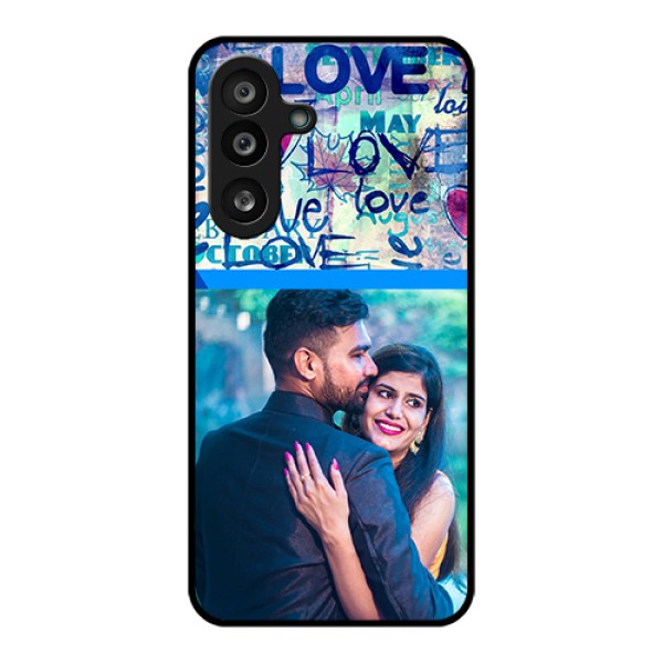 Samsung Galaxy M56 5G Custom Glass Phone Case - Colorful Love Design Samsung Galaxy M56 5G Custom Glass Phone Case - Colorful Love Design