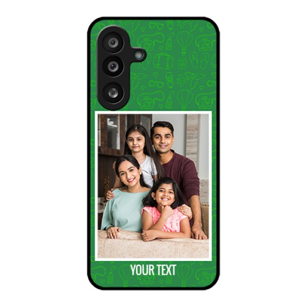 Samsung Galaxy M56 5G Custom Glass Phone Case - Picture Upload Design