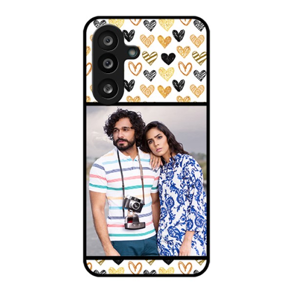 Samsung Galaxy M56 5G Custom Glass Phone Case - Love Symbol Design