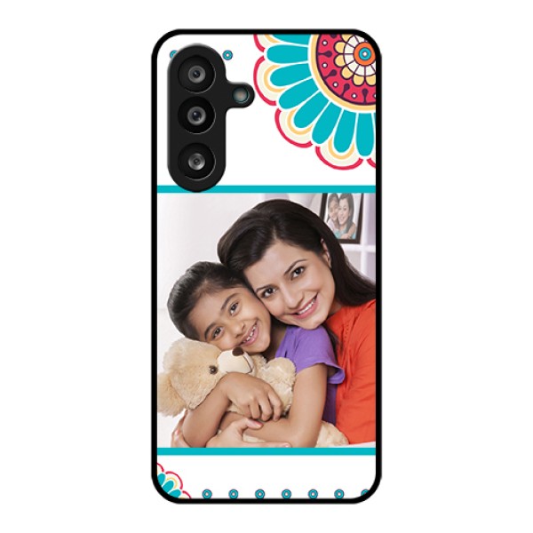 Samsung Galaxy M56 5G Custom Glass Phone Case - Flower Design