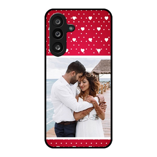 Samsung Galaxy M56 5G Custom Glass Phone Case - Hearts Mobile Case Design Samsung Galaxy M56 5G Custom Glass Phone Case - Hearts Mobile Case Design