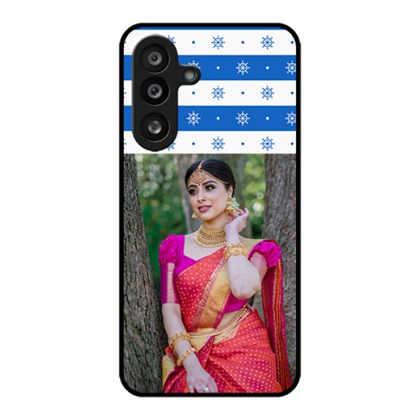 Samsung Galaxy M56 5G Custom Glass Phone Case - Snow Pattern Design Samsung Galaxy M56 5G Custom Glass Phone Case - Snow Pattern Design