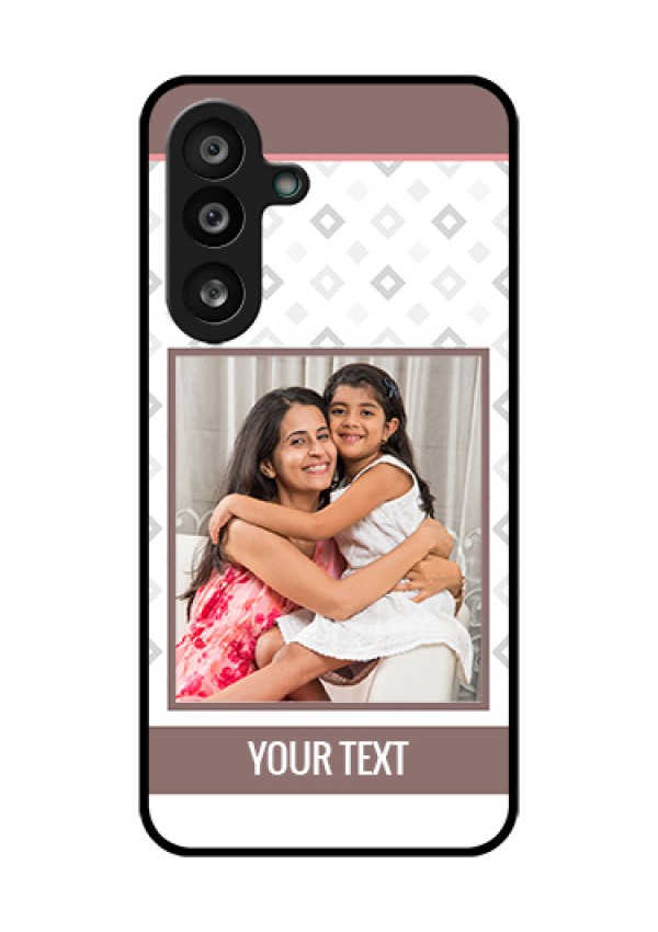 Samsung Galaxy M56 5G Custom Glass Phone Case - Simple Diamond Design