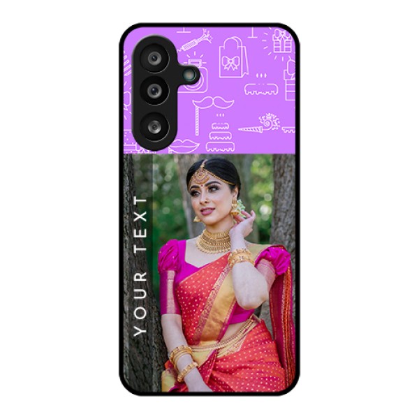 Samsung Galaxy M56 5G Custom Glass Phone Case - Birthday Icons Design Samsung Galaxy M56 5G Custom Glass Phone Case - Birthday Icons Design