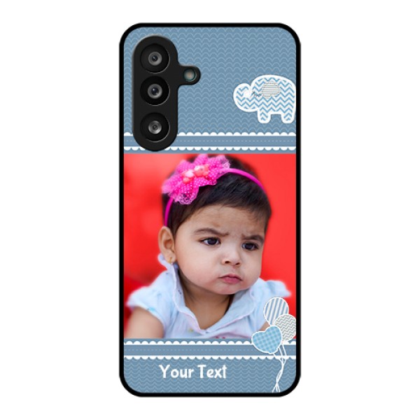 Samsung Galaxy M56 5G Custom Glass Phone Case - With Kids Pattern Design