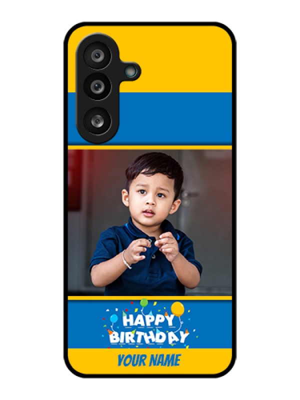 Custom Samsung Galaxy M56 5G Custom Glass Phone Case - Birthday Wishes Design