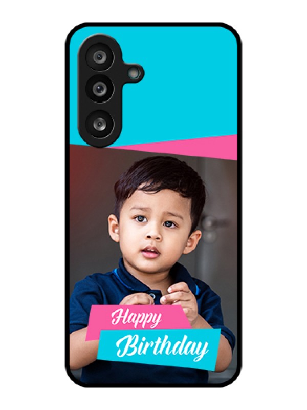 Custom Samsung Galaxy M56 5G Custom Glass Phone Case - Image Holder With 2 Color Design