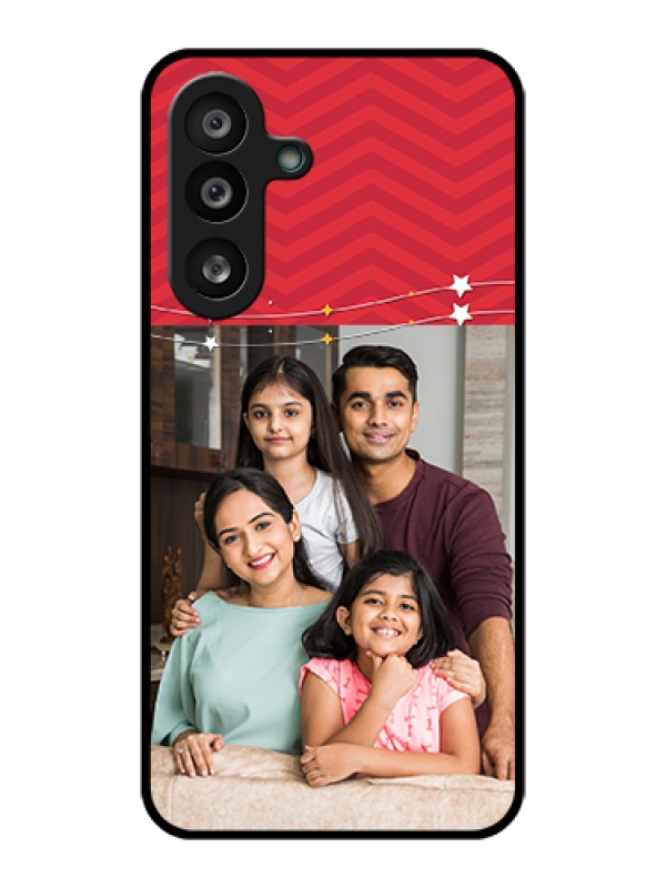 Custom Samsung Galaxy M56 5G Custom Glass Phone Case - Happy Family Design