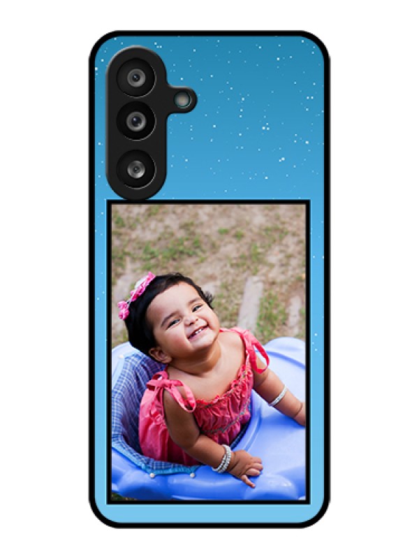 Custom Samsung Galaxy M56 5G Custom Glass Phone Case - Wave Pattern Colorful Design