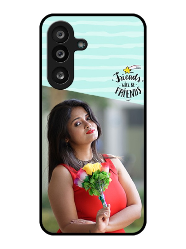 Custom Samsung Galaxy M56 5G Custom Glass Phone Case - Friends Picture Icon Design