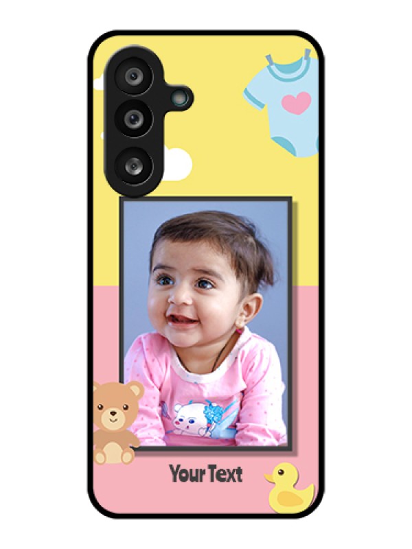 Custom Samsung Galaxy M56 5G Custom Glass Phone Case - Kids 2 Color Design