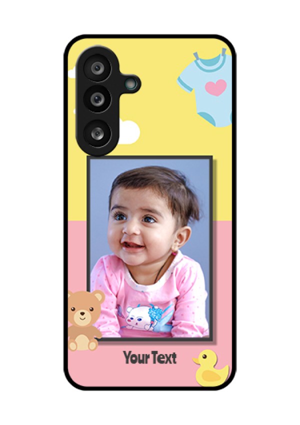 Samsung Galaxy M56 5G Custom Glass Phone Case - Kids 2 Color Design