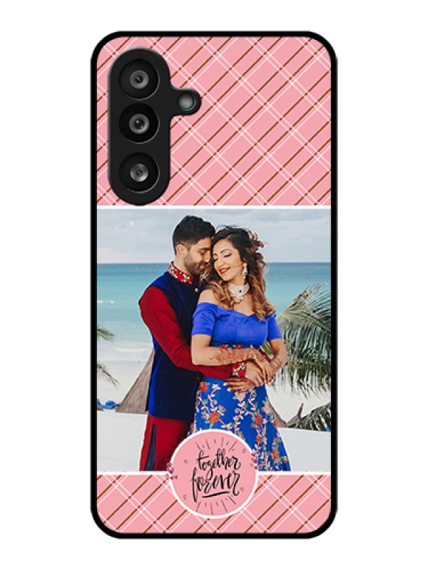Custom Samsung Galaxy M56 5G Custom Glass Phone Case - Together Forever Design