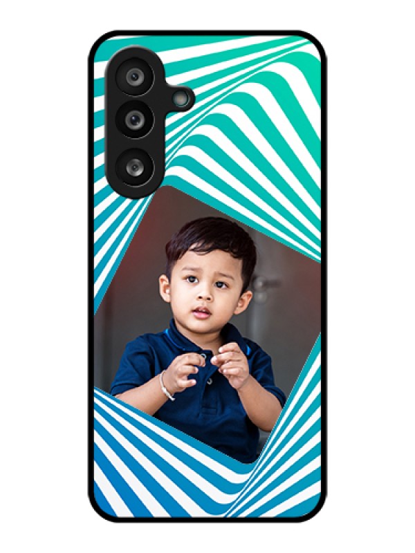 Custom Samsung Galaxy M56 5G Custom Glass Phone Case - Abstract Spiral Design