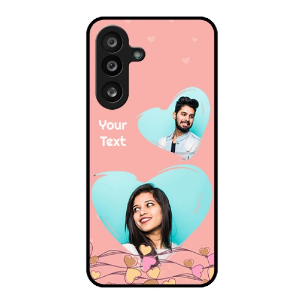 Samsung Galaxy M56 5G Custom Glass Phone Case - Love Doodle Design