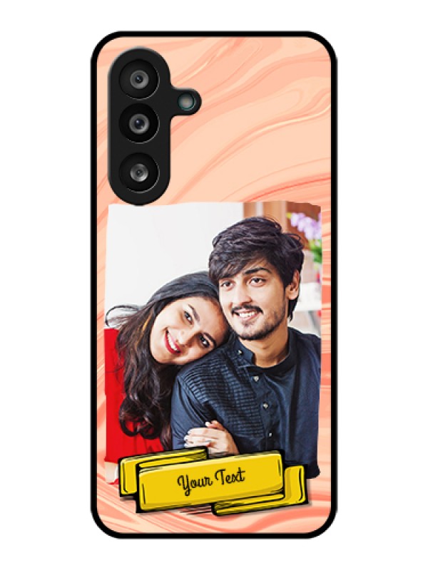 Custom Samsung Galaxy M56 5G Custom Glass Phone Case - Marble Texture Design