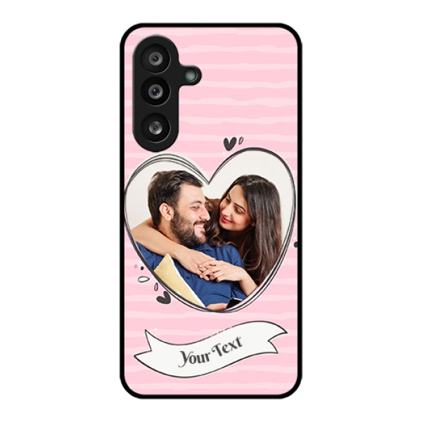 Samsung Galaxy M56 5G Custom Glass Phone Case - Vintage Heart Design Samsung Galaxy M56 5G Custom Glass Phone Case - Vintage Heart Design
