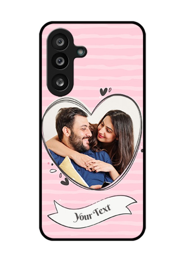 Samsung Galaxy M56 5G Custom Glass Phone Case - Vintage Heart Design