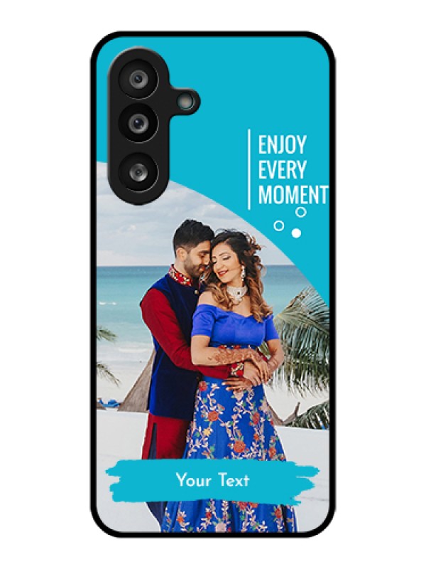 Custom Samsung Galaxy M56 5G Custom Glass Phone Case - Happy Moment Design