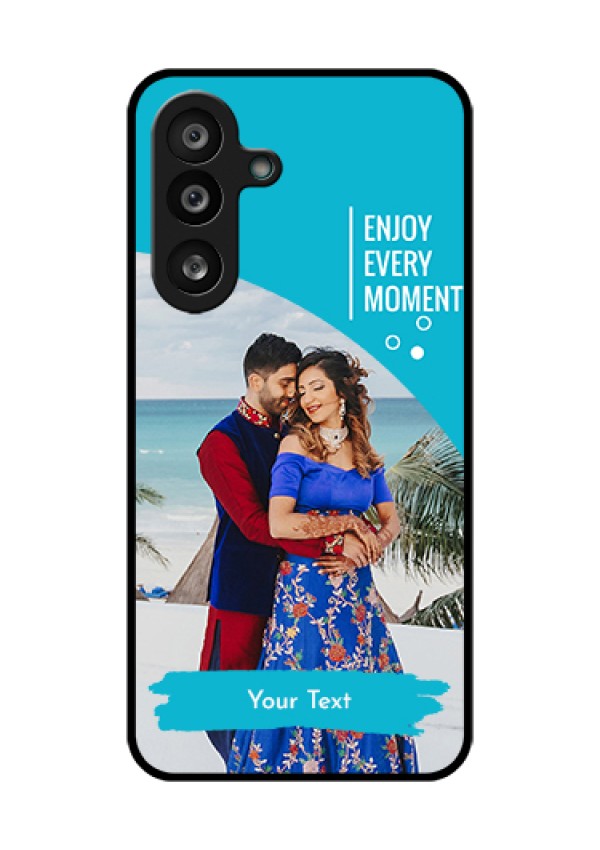 Samsung Galaxy M56 5G Custom Glass Phone Case - Happy Moment Design