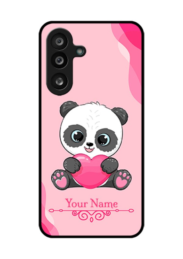 Samsung Galaxy M56 5G Custom Glass Phone Case - Cute Panda Design