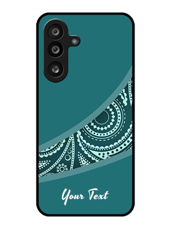 Custom Samsung Galaxy M56 5G Custom Glass Phone Case - Semi Visible Floral Design