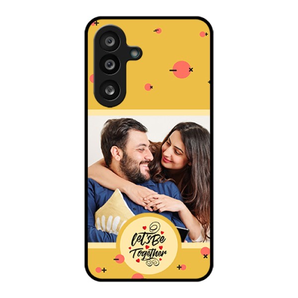 Samsung Galaxy M56 5G Custom Glass Phone Case - Lets Be Together Design