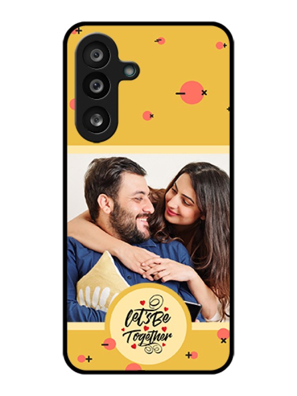 Custom Samsung Galaxy M56 5G Custom Glass Phone Case - Lets Be Together Design