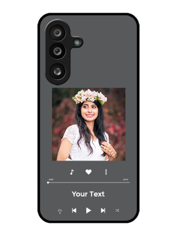 Custom Samsung Galaxy M56 5G Custom Glass Phone Case - Play The Music Design