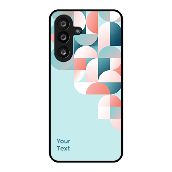 Samsung Galaxy M56 5G Custom Glass Phone Case - Stylish Semi - Circle Pattern Design