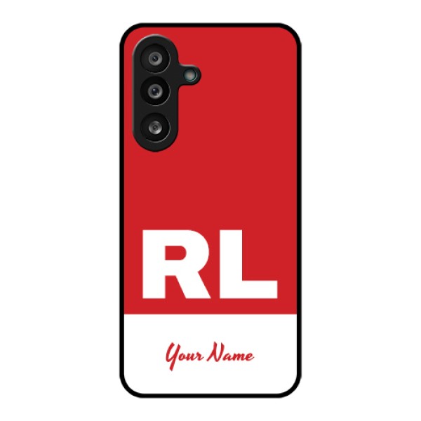Samsung Galaxy M56 5G Custom Glass Phone Case - Dual Tone Custom Text Design Samsung Galaxy M56 5G Custom Glass Phone Case - Dual Tone Custom Text Design