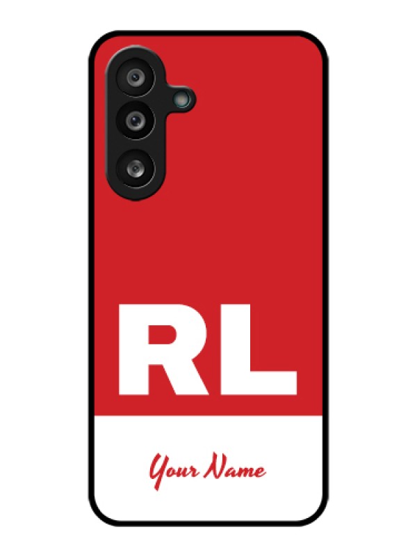 Custom Samsung Galaxy M56 5G Custom Glass Phone Case - Dual Tone Custom Text Design