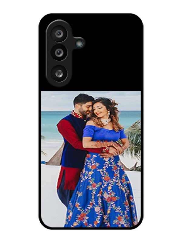 Custom Samsung Galaxy M56 5G Custom Glass Phone Case - Upload Full Picture With Custom Color Design