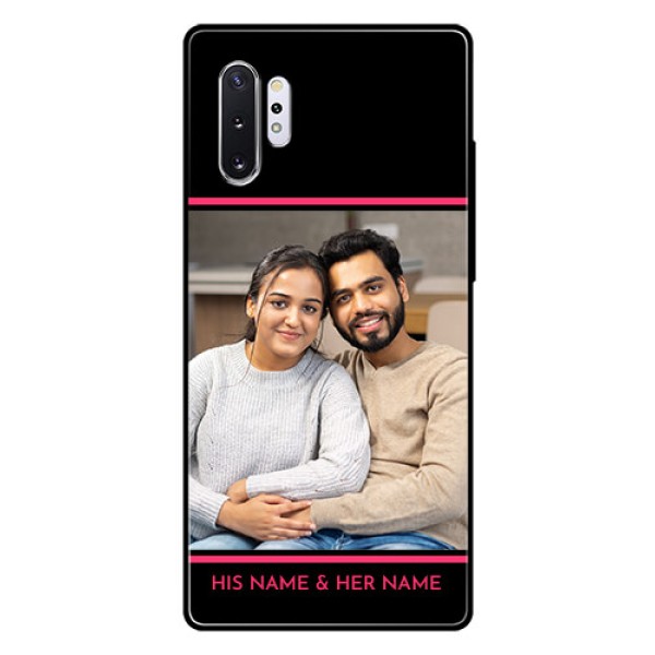 Samsung Galaxy Note 10 Plus Custom Glass Mobile Case  - with Add Text Design