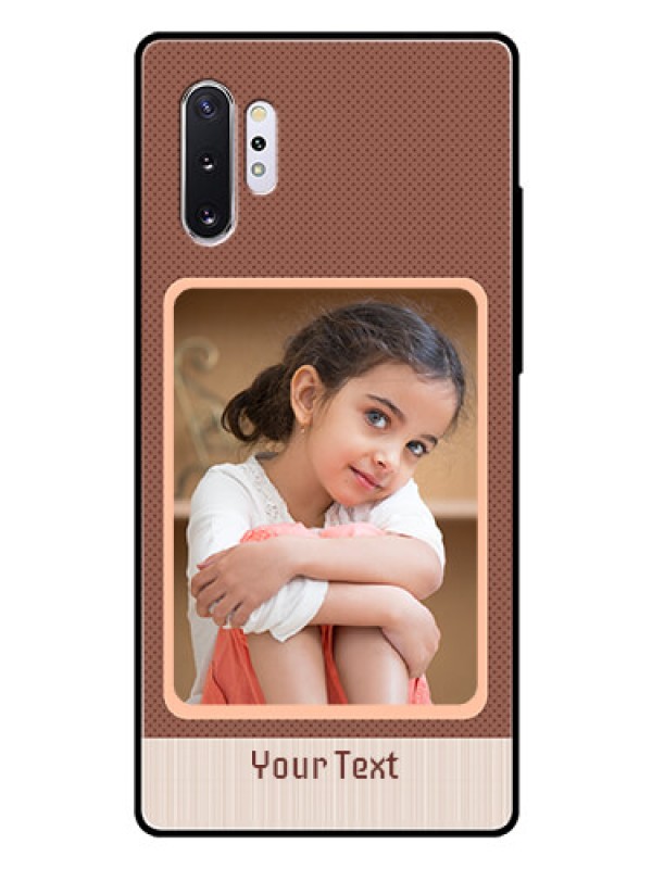 Custom Samsung Galaxy Note 10 Plus Custom Glass Phone Case  - Simple Pic Upload Design