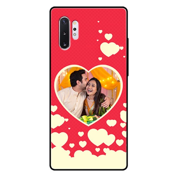 Samsung Galaxy Note 10 Plus Custom Glass Mobile Case - Love Symbols Phone Cover Design Samsung Galaxy Note 10 Plus Custom Glass Mobile Case - Love Symbols Phone Cover Design