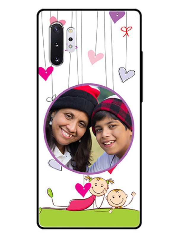 Custom Samsung Galaxy Note 10 Plus Photo Printing on Glass Case  - Cute Kids Phone Case Design