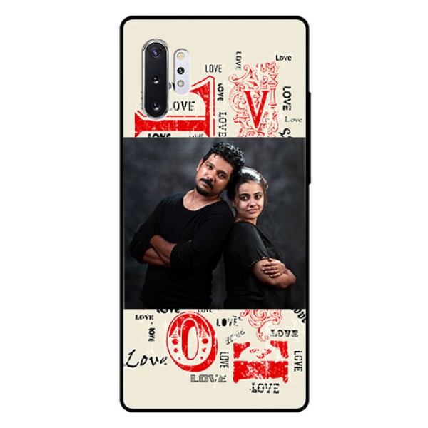 Samsung Galaxy Note 10 Plus Photo Printing on Glass Case - Trendy Love Design Case Samsung Galaxy Note 10 Plus Photo Printing on Glass Case - Trendy Love Design Case