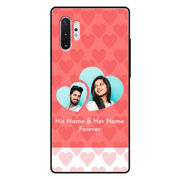 Samsung Galaxy Note 10 Plus Personalized Glass Phone Case - Couple Pic Upload Design Samsung Galaxy Note 10 Plus Personalized Glass Phone Case - Couple Pic Upload Design