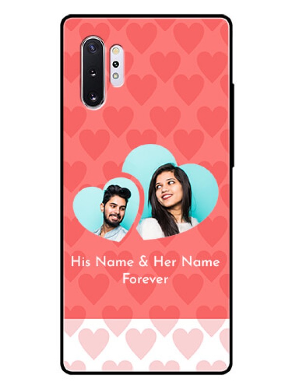 Custom Samsung Galaxy Note 10 Plus Personalized Glass Phone Case  - Couple Pic Upload Design