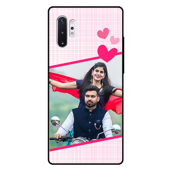 Samsung Galaxy Note 10 Plus Custom Glass Phone Case - Love Shape Heart Design Samsung Galaxy Note 10 Plus Custom Glass Phone Case - Love Shape Heart Design