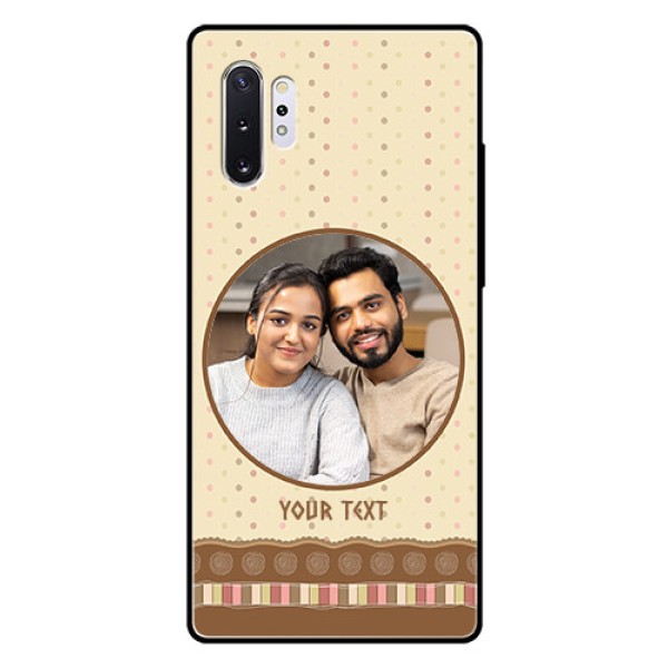 Samsung Galaxy Note 10 Plus Custom Glass Mobile Case - Brown Dotted Mobile Case Design Samsung Galaxy Note 10 Plus Custom Glass Mobile Case - Brown Dotted Mobile Case Design